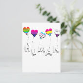 Mensch - schwul-lesbische Bisexuelle Transgender P Postkarte (Stehend Vorderseite)