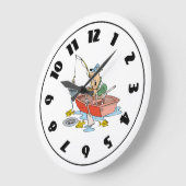 Mensch-Uhr Große Wanduhr (Winkel)