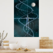 Mensch und Cyberspace Poster (Küche)