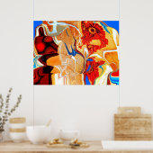 Mensch und globale Erwärmung Poster (Küche)