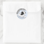 Mensch und Kosmos Runder Aufkleber (Tasche)