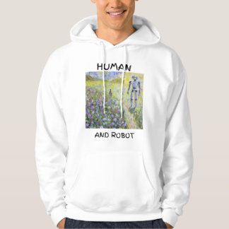 Mensch und Roboter Hoodie