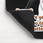 Mensch? Wo bist du? Katze Mousepad (Ecke)