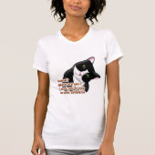 Mensch? Wo bist du? Katze T-Shirt (Vorderseite)