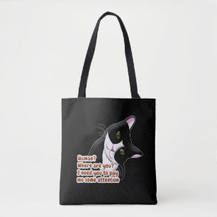 Mensch? Wo bist du? Katze Tasche
