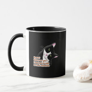 Mensch? Wo bist du? Katze Tasse