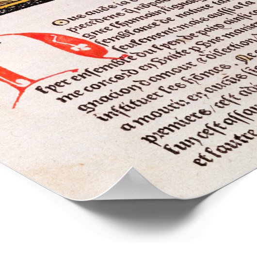 Mensch zwischen Laster und Tugend Poster (Ecke)