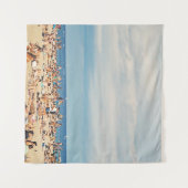 Menschen am braunen Sandstrand Wandteppich (Vorderseite (Horizontal))