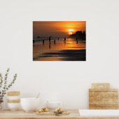 Menschen am Meer Poster (Küche)