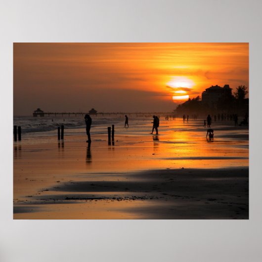 Menschen am Meer Poster (Vorne)