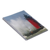 Menschen auf dem Jet sehen große Wellen in 2 Notizblock (Rechte Seite)