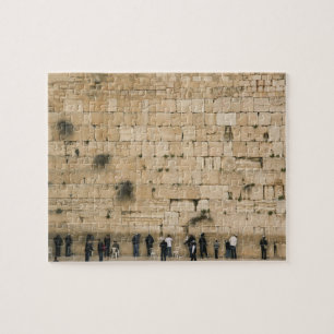 Menschen beten an der Klagemauer Puzzle