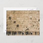 Menschen beten an der wütenden Mauer Postkarte (Vorne/Hinten)