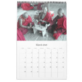 Menschen der bhutanischen Fotografie Kalender (Mär 2026)