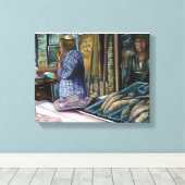 Menschen der Wüste, Geschenke des Meeres. Jerusale Leinwanddruck (Insitu (Holzboden))