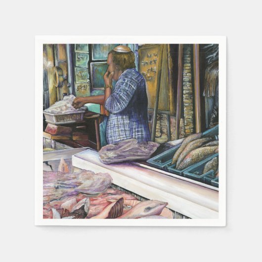 Menschen der Wüste, Geschenke des Meeres, Jerusale Serviette (Vorderseite)