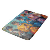 Menschen des 19. Jahrhunderts mit Smartphones Badematte (Schrägansicht)