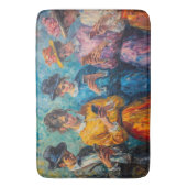 Menschen des 19. Jahrhunderts mit Smartphones Badematte (Vorderseite Vertikal)