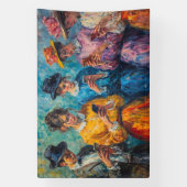 Menschen des 19. Jahrhunderts mit Smartphones Banner (Vertikal)