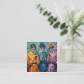 Menschen des 19. Jahrhunderts mit Smartphones Begleitkarte (Stehend Vorderseite)