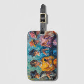 Menschen des 19. Jahrhunderts mit Smartphones Gepäckanhänger (Vorderseite Vertikal)