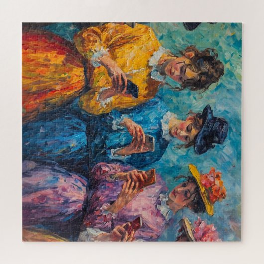 Menschen des 19. Jahrhunderts mit Smartphones Puzzle (Horizontal)