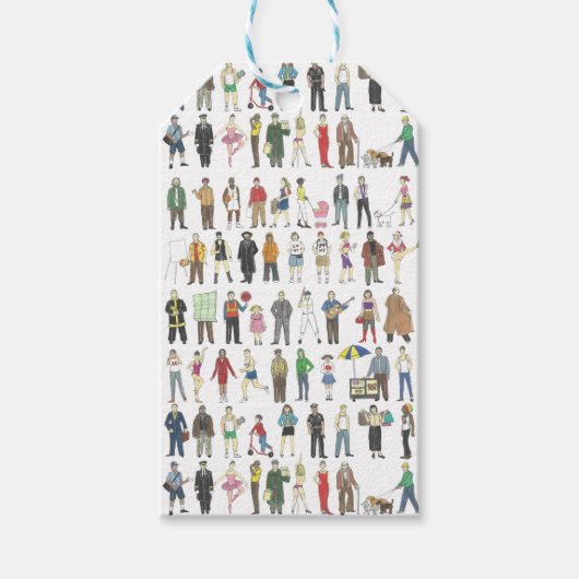 Menschen des New Yorker NYC Geschenkanhänger (Vorderseite)