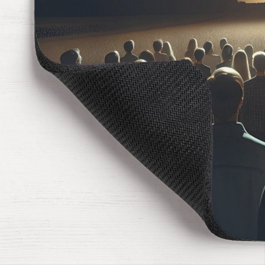 Menschen, die die totale Sonne beobachten Mousepad (Ecke)