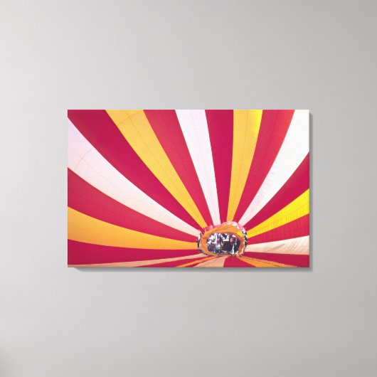 Menschen, die einen Heißluftballon, Fort Collins, Leinwanddruck (Vorderseite)