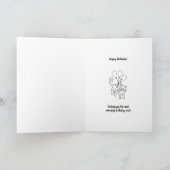 Menschen, die ich glücklich zum Geburtstag tolerie Karte (Innenseite)