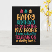 Menschen, die ich glücklich zum Geburtstag tolerie Karte (Gelbe Blume)