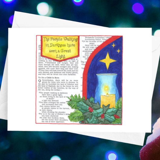 Menschen, die im Dunkeln spazieren gehen Inspirati Postkarte