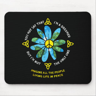 Menschen, die im Frieden leben, Vintage 80er Hype Mousepad