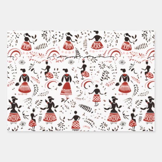 Menschen, die in hawaiianischer Verpackung leben Geschenkpapier Set (Vorderseite 3)