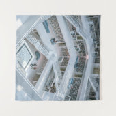 MENSCHEN, DIE INNERHALB DER BIBLIOTHEK GEHEN WANDTEPPICH (Vorderseite (Horizontal))