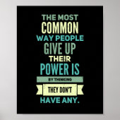 Menschen, die positive Motivation fördern Poster (Vorne)