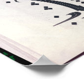 Menschen, die schlafen und kalligraphisch poster (Ecke)