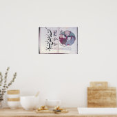 Menschen, die schlafen und kalligraphisch poster (Küche)