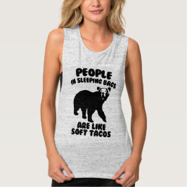 Menschen, die schlafende Taschen Camping Spaß T-Shirt