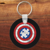 Menschen, die sich im Autismus identifizieren, hab Schlüsselanhänger (Vorderseite)