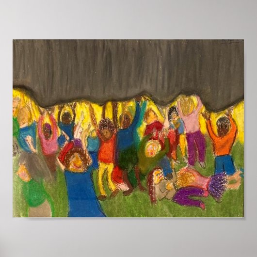 Menschen, die zusammenarbeiten, um die Unterdrücku Poster (Vorne)