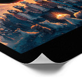 Menschen Eclipse Gles Total Solar Eclipse 2024 Poster (Ecke)