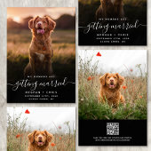 Menschen Erlangung Foto QR Code Save The Date