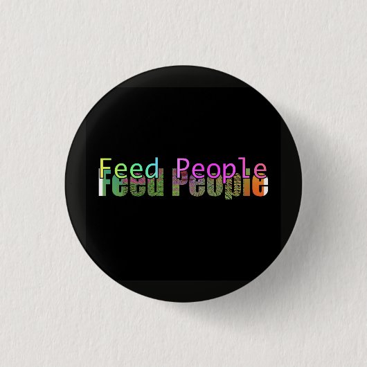 Menschen ernähren button (Vorderseite)