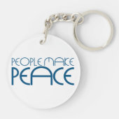 Menschen Frieden Schlüsselanhänger (Rückseite)