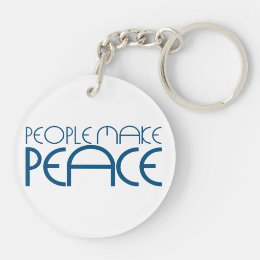 Menschen Frieden Schlüsselanhänger (Rückseite)