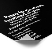 Menschen für die ethische Behandlung von Gewehrpla Poster (Ecke)