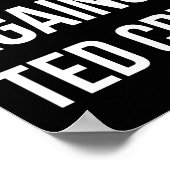 Menschen gegen Ted Cruz 1 Poster (Ecke)