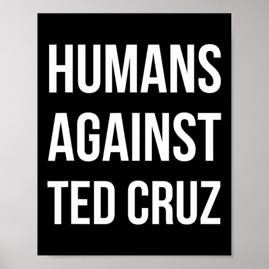 Menschen gegen Ted Cruz 1 Poster (Vorne)