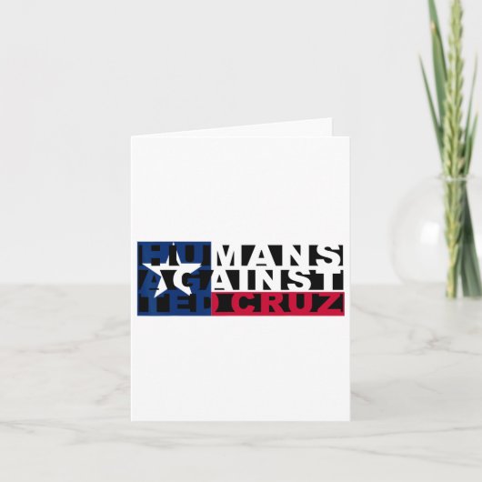 Menschen gegen Ted Cruz Karte (Vorderseite)
